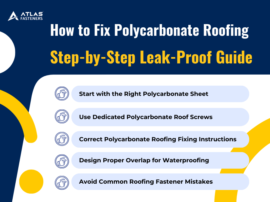 How to Fix Polycarbonate Roofing:Step-by-Step Leak-Proof Guide
