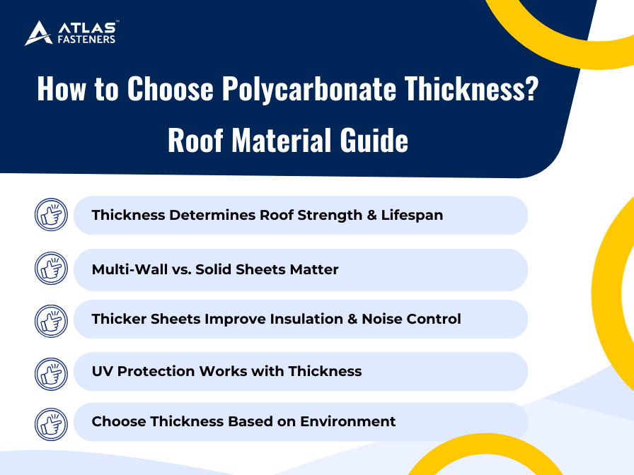 Learn how to choose the right polycarbonate roof thickness for durability and insulation. Our guide explains the difference between multi-wall and solid sheets, UV protection, and uses a polycarbonate thickness chart to select the best roof materials for residential or commercial projects.