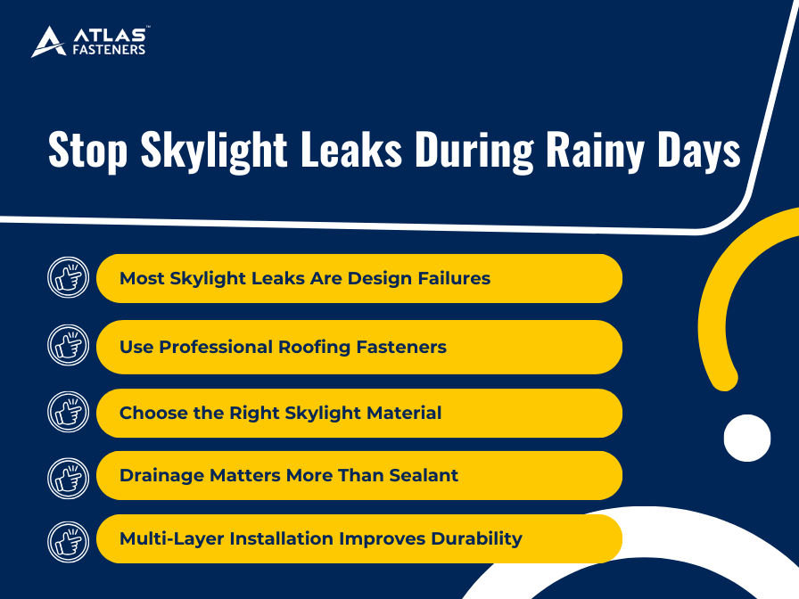 Stop Skylight Leaks during rainy days