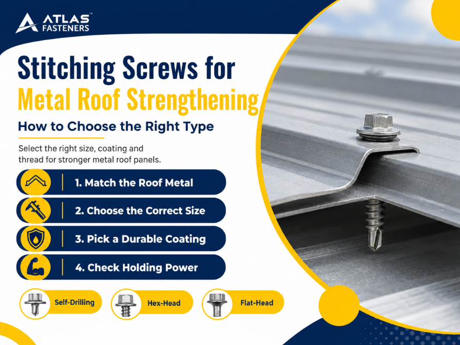 How to Choose the Right Stitching Screws for Metal Roof Strengthening